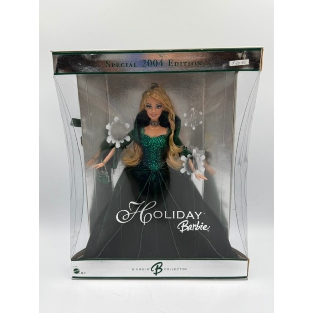 Mattel 2004 Special Edition Holiday Barbie Collector Doll Green Velvet B2519 NIB